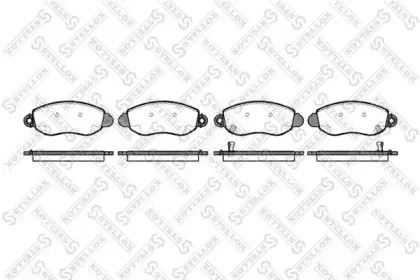 Комплект тормозных колодок, дисковый тормоз STELLOX купить